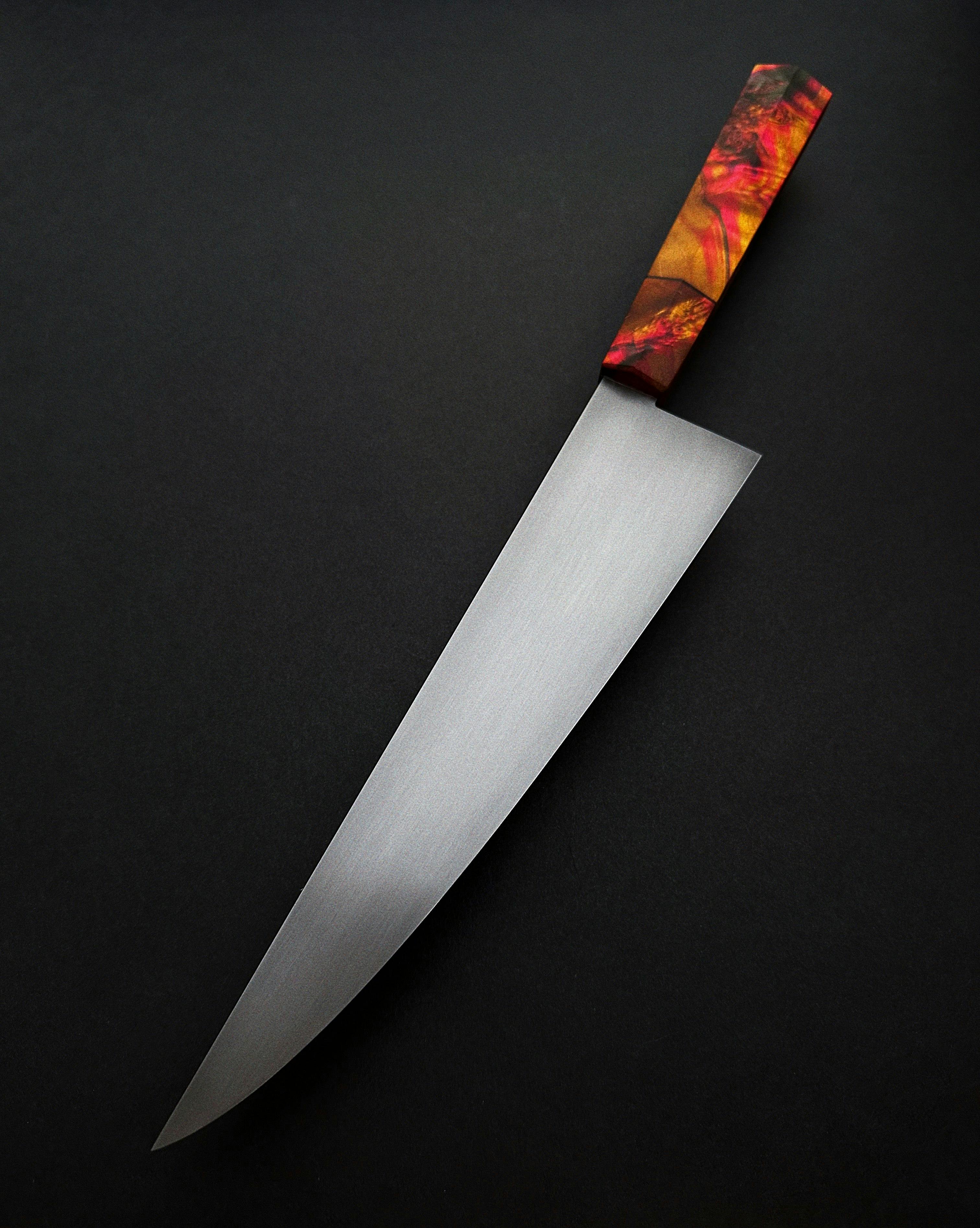 Chefs Knife w/ Birch Burl - A7FD92CF-220C-411F-8280-E577E063D3FE