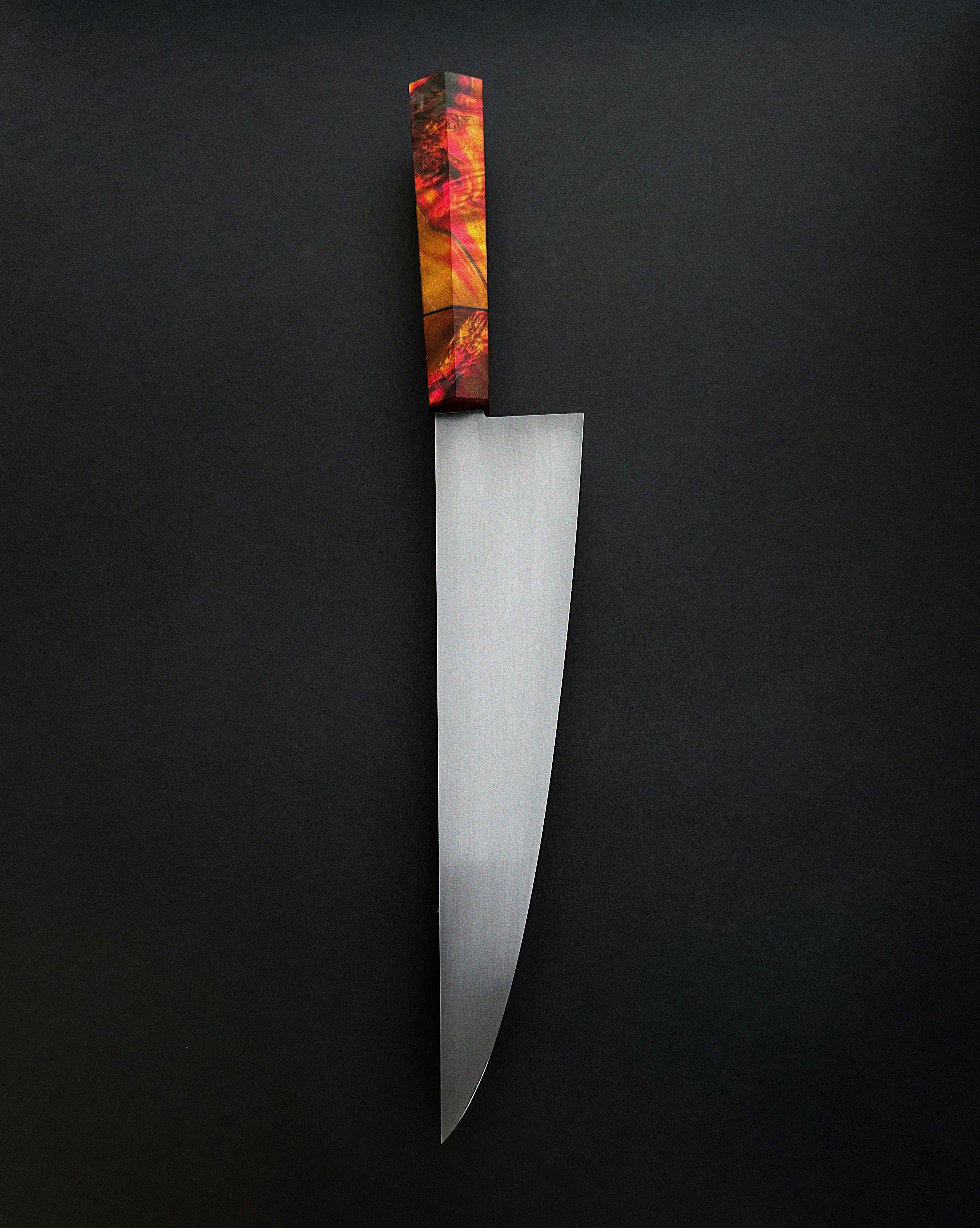 Chefs Knife w/ Birch Burl - C968C38E-9E67-47ED-9752-DDA86AA6D4C4