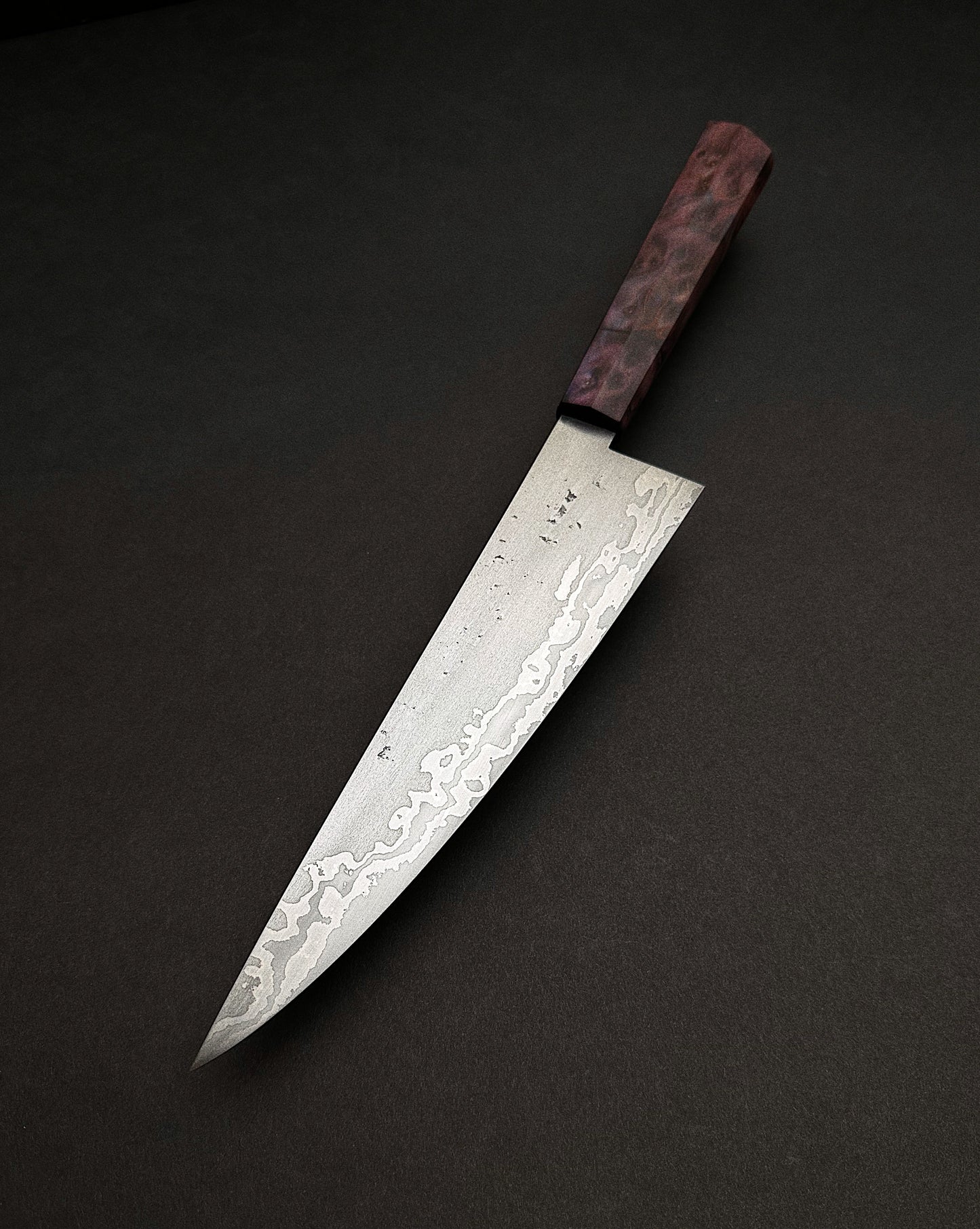 Wrought Iron Clad Chef w/Redwood Burl