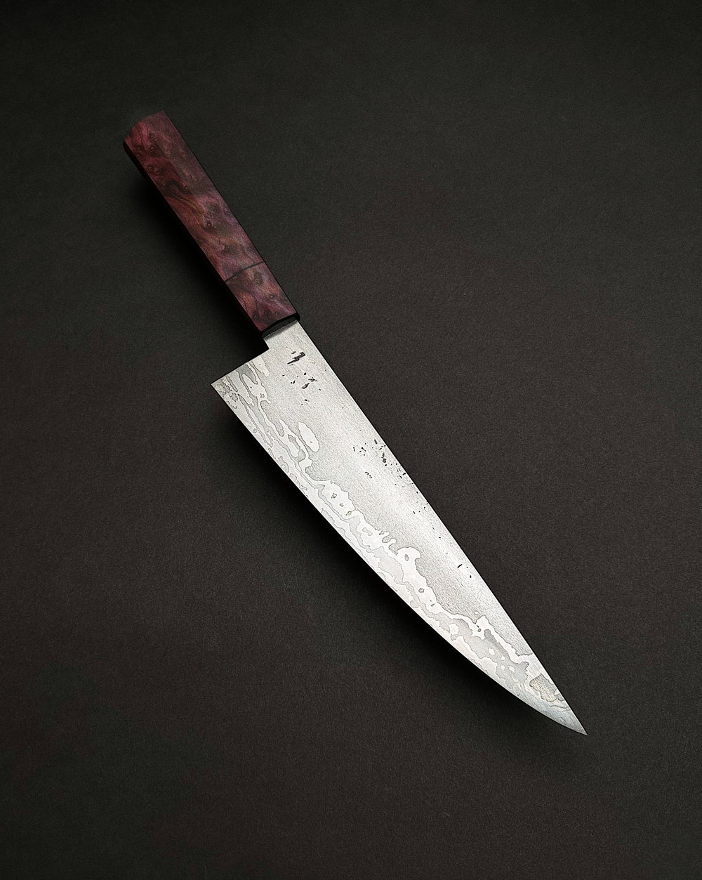 Wrought Iron Clad Chef w/Redwood Burl