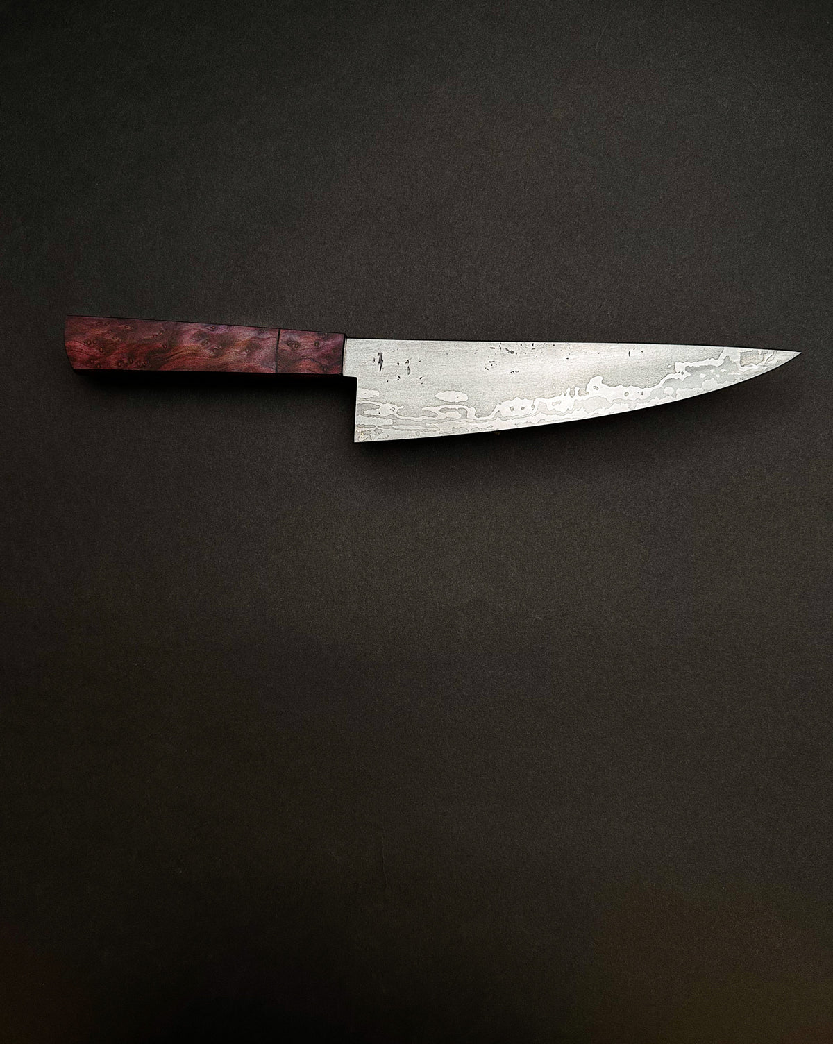 Wrought Iron Clad Chef w/Redwood Burl