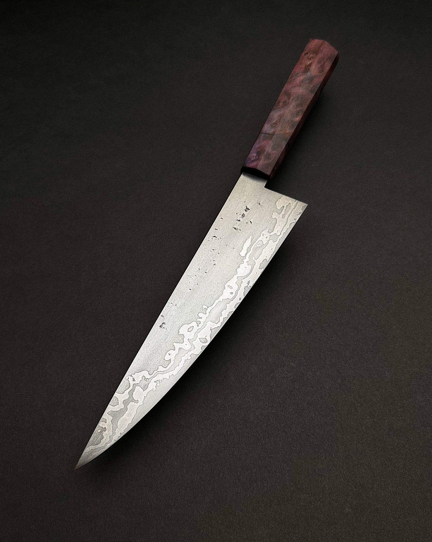 Wrought Iron Clad Chef w/Redwood Burl